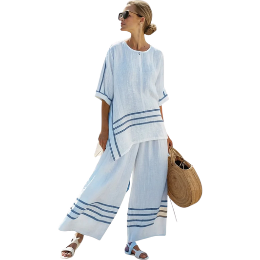 וינריק | סט אלגנטי פסים א-סימטרי