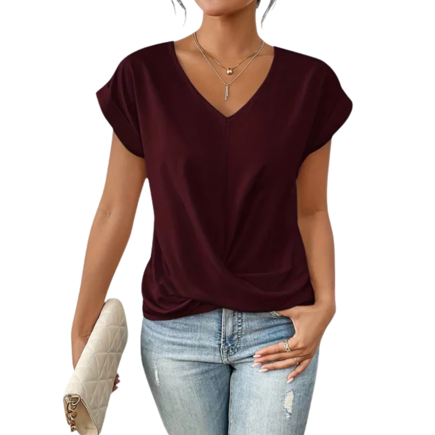 חולצת וי גרייס