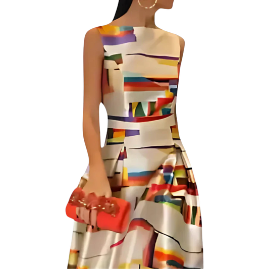 זארה סימבול עם גב חשוף ודגם אמנותי