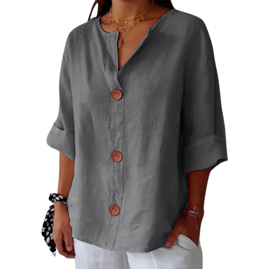 איילה – חולצת משב רוח פשתן