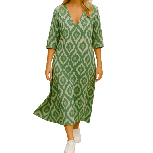 טלי – שמלת מקסי בוהו זורמת