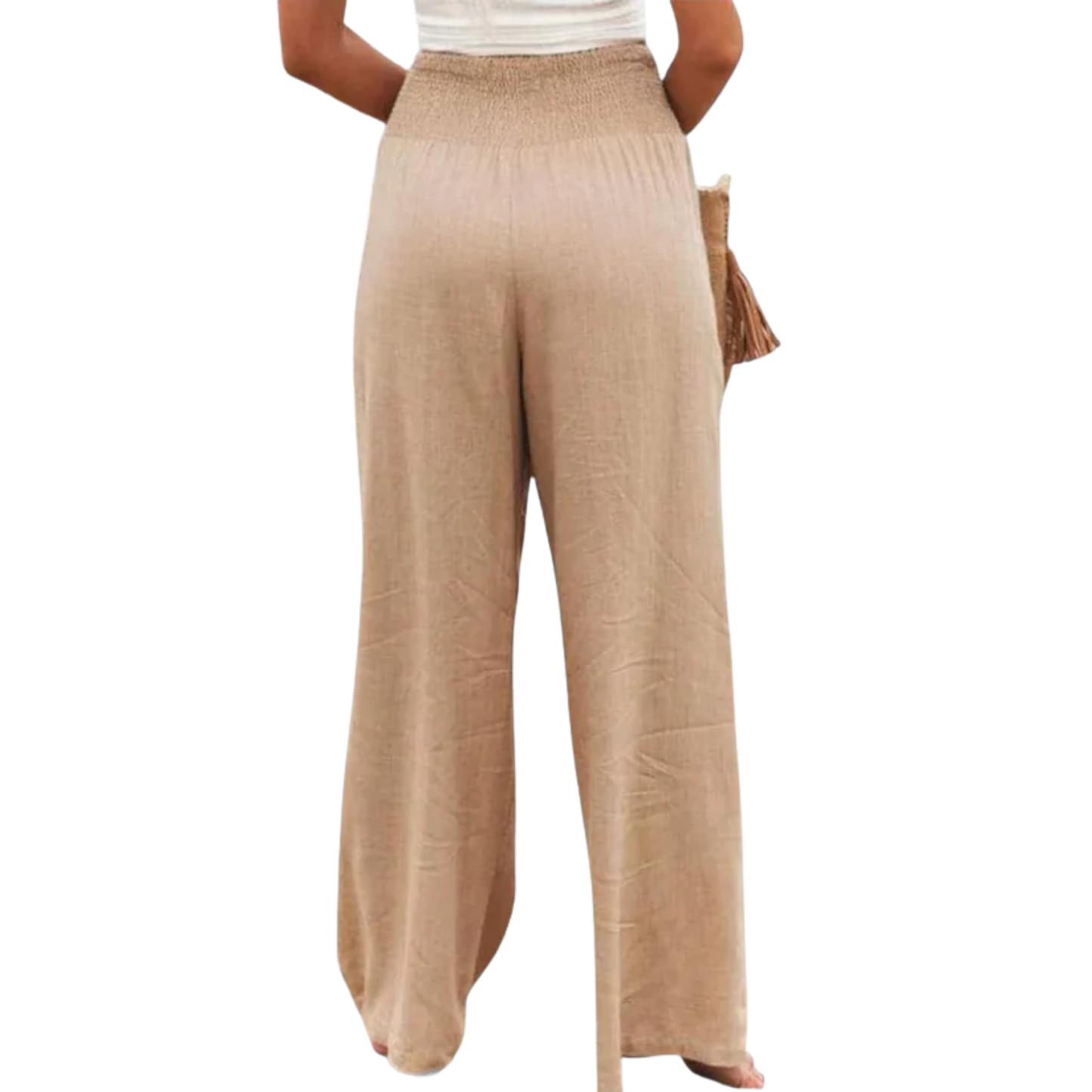 מכנסי פשתן רחבים ונוחים – אלגנטיים לכל אירוע