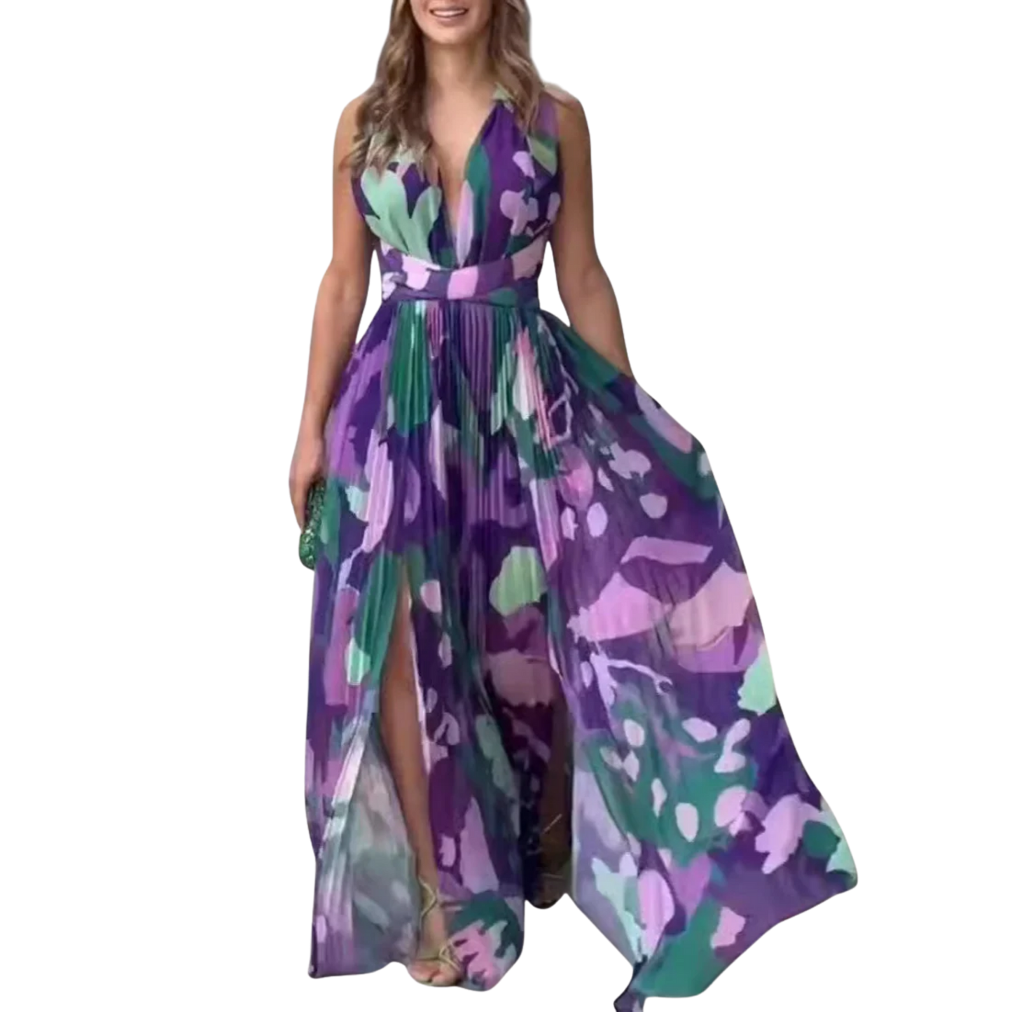 שמלת אקוורל אלגנטית