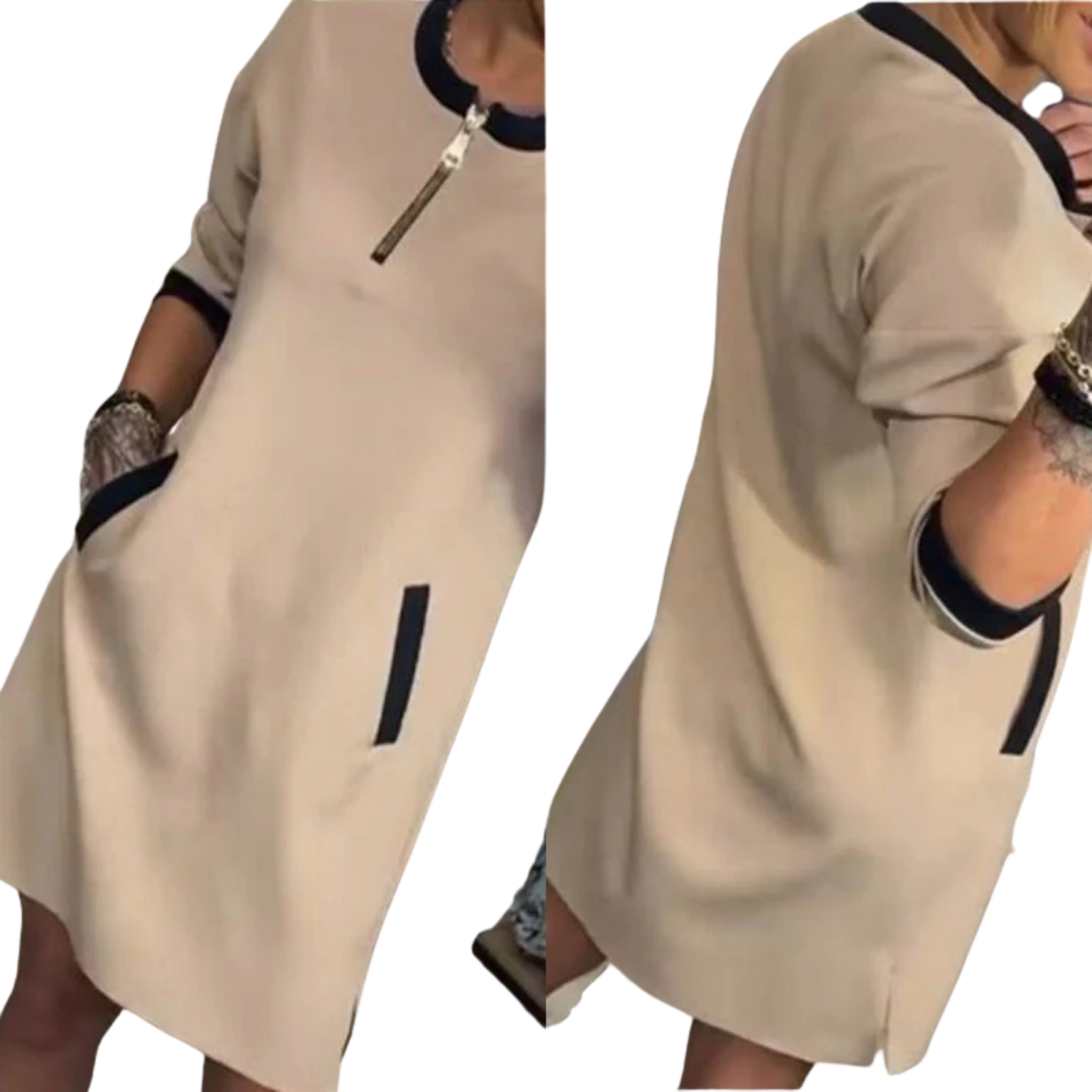 שמלת וי-נֶק אופנתית