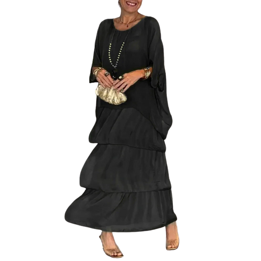 שמלת קפלים אלגנטית