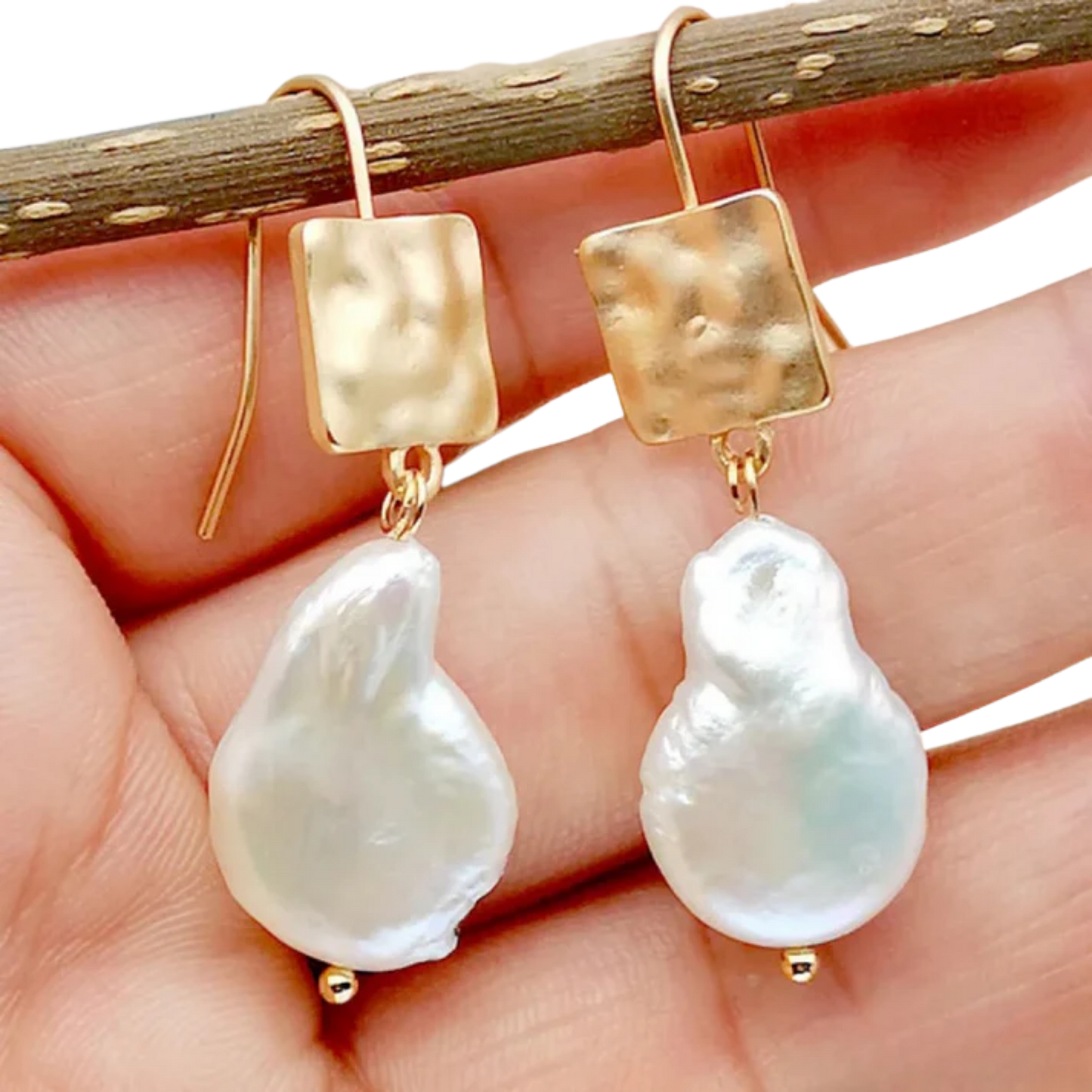 עגילי פנינים עתיקים