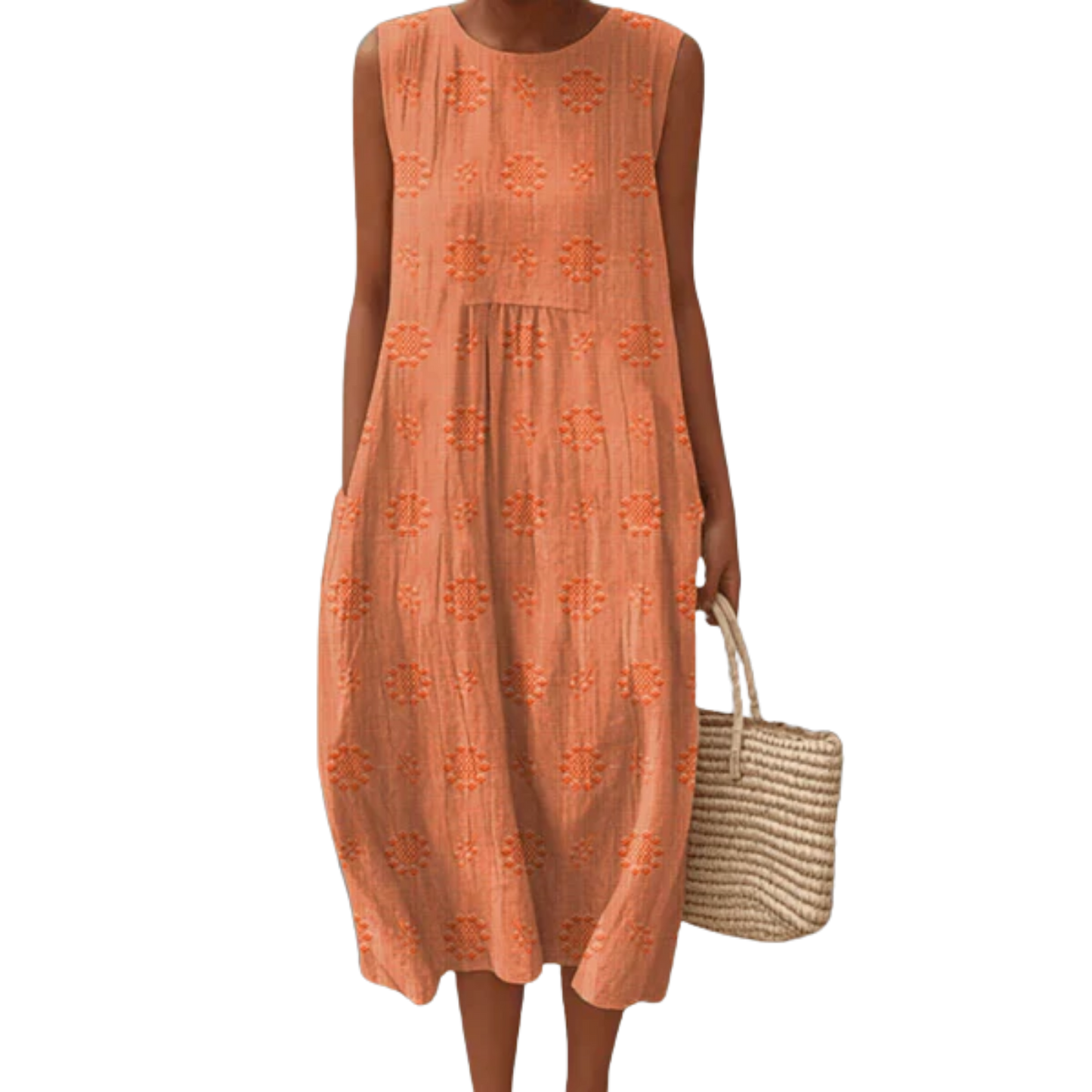 שמלת קירה אלגנטית מכותנה