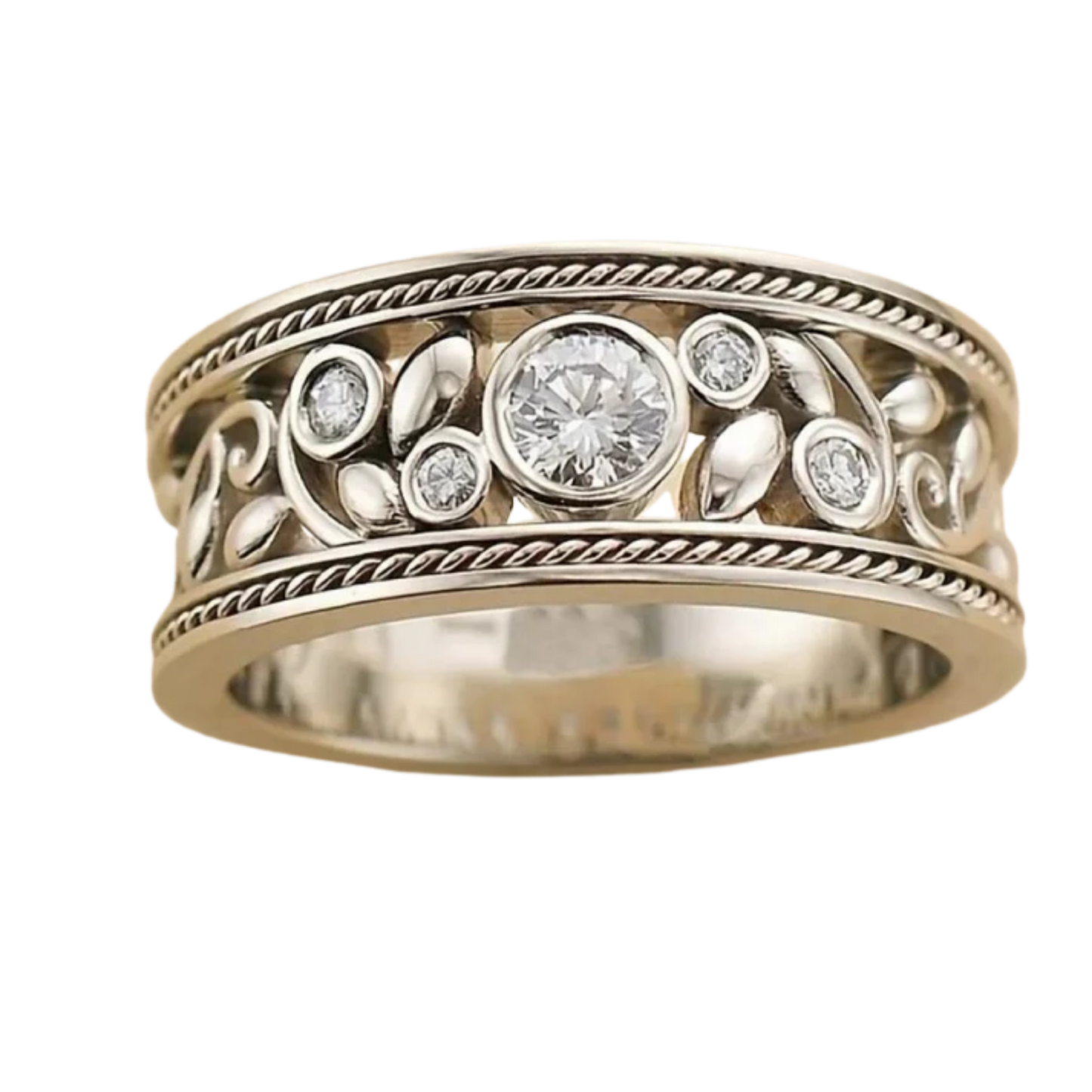 טבעת כסף עתיקה עם זירקוניה