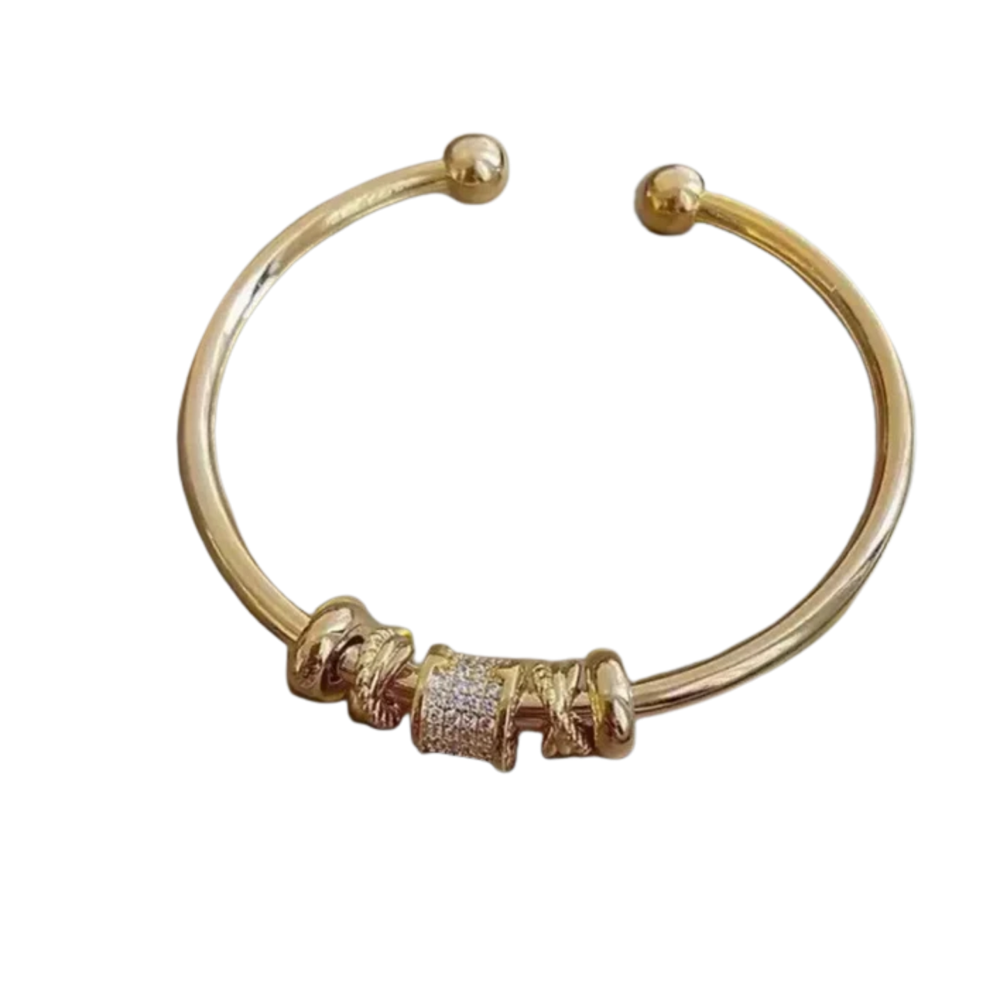 צמיד מתכוונן עם תליון זהב