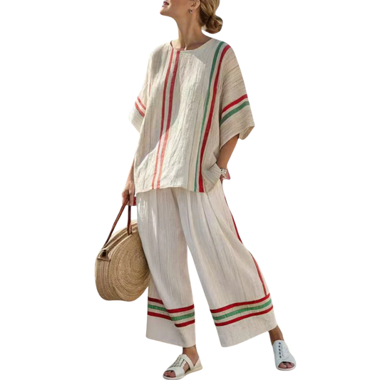 טרוביין | חולצת בוהו רוח חופשית ומכנסיים זורמים