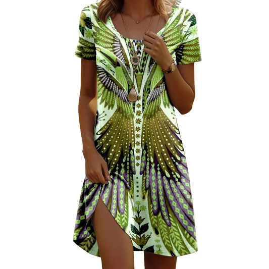 שמלת קסם פרחוני ליניאה