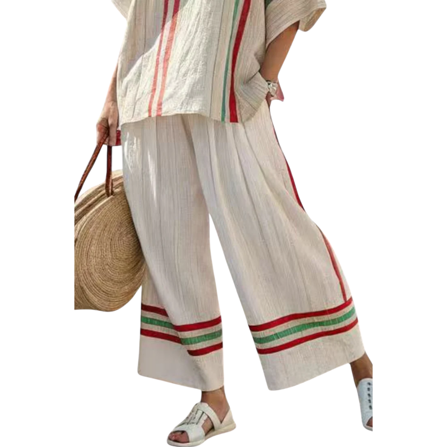 טרוביין | חולצת בוהו רוח חופשית ומכנסיים זורמים