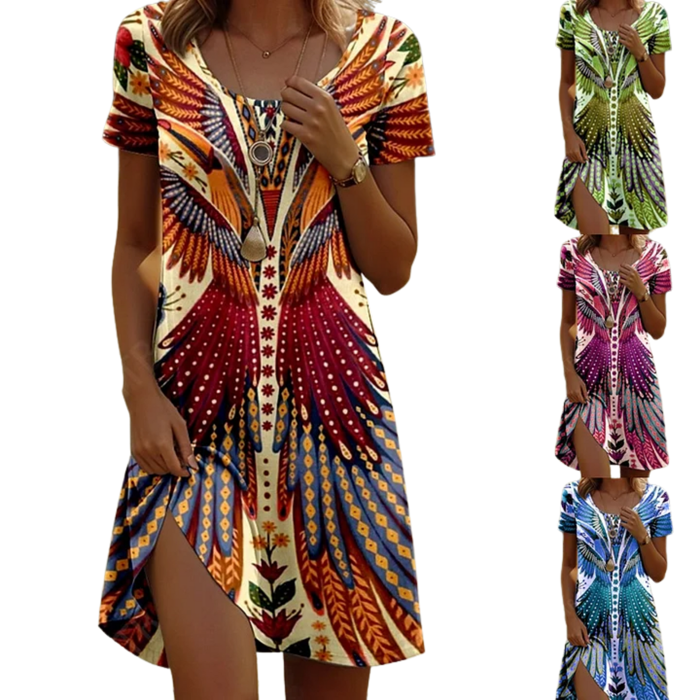 שמלת קסם פרחוני ליניאה