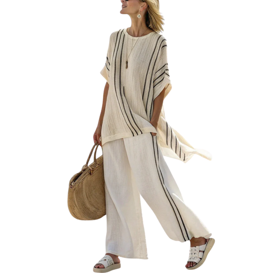 גרייסן | סט פשתן שיק מונוכרומטי