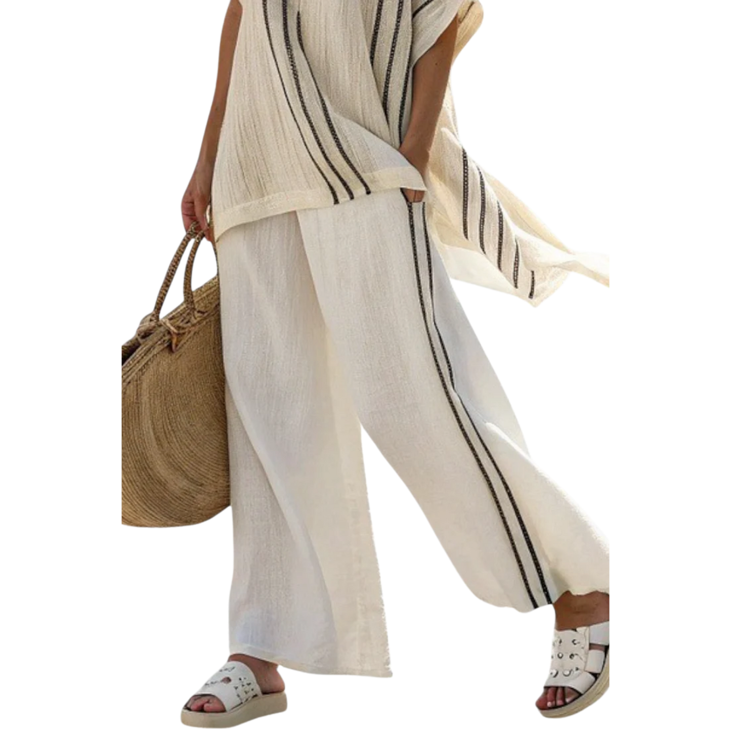 גרייסן | סט פשתן שיק מונוכרומטי