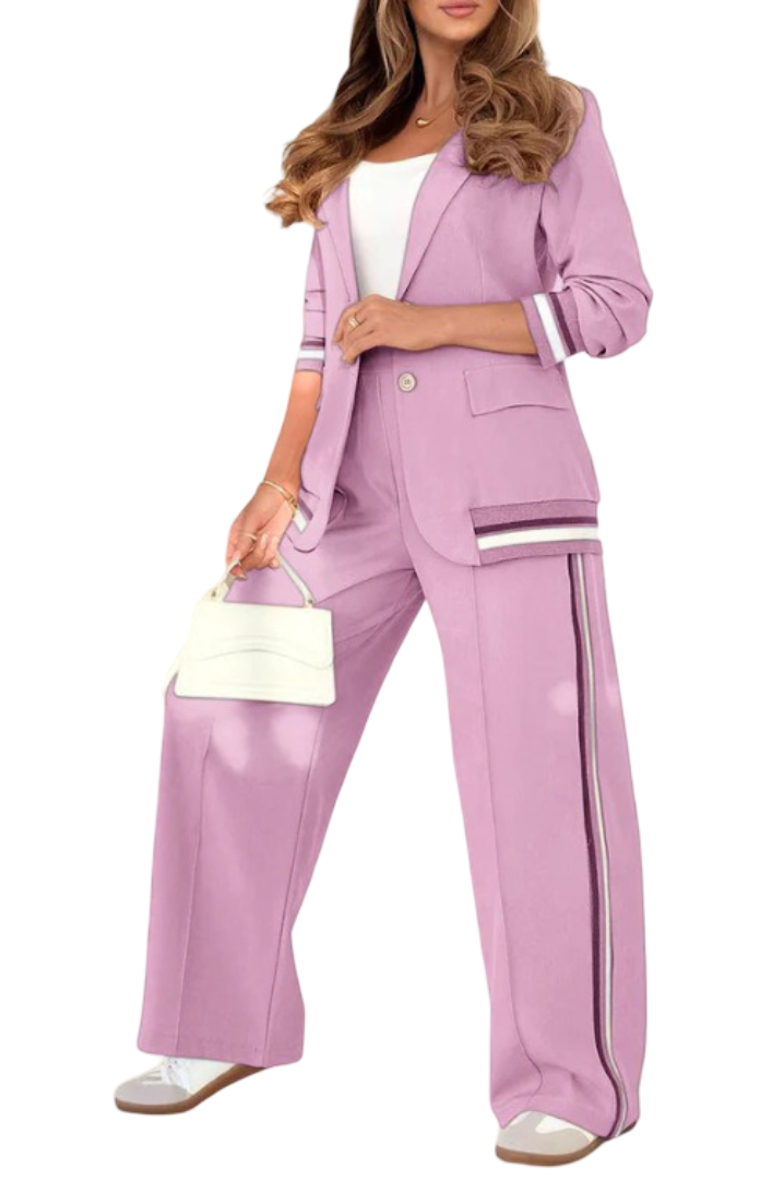 אנטואנט — סט דו־חלקי מפוספס אלגנטי