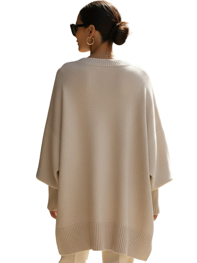 אלה | פונצ'ו יוקרתי אוברסייז