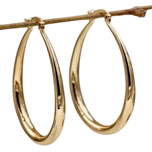 עגילי חישוק רטרו