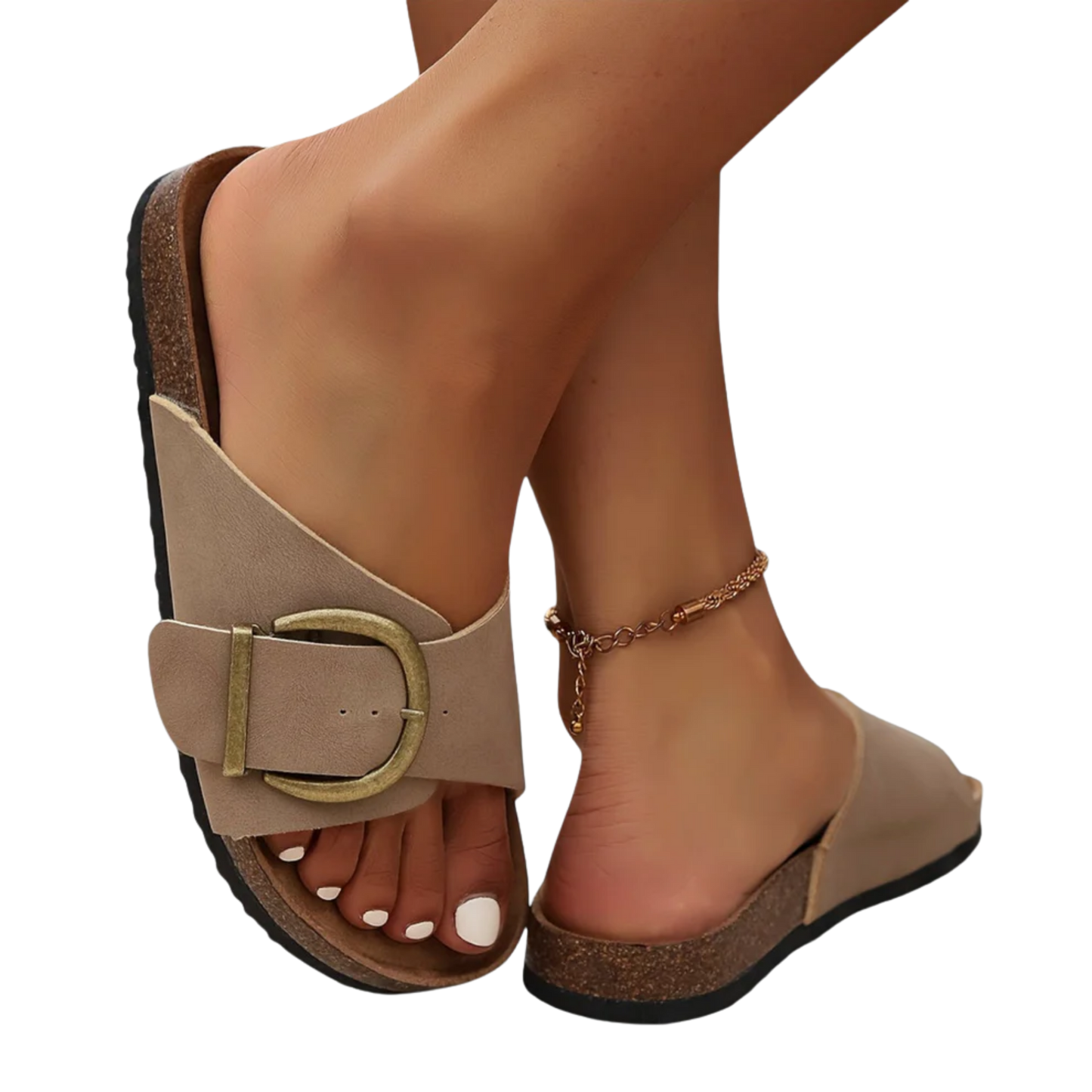 כפכפי קיץ לנשים עם רצועות מתכווננות