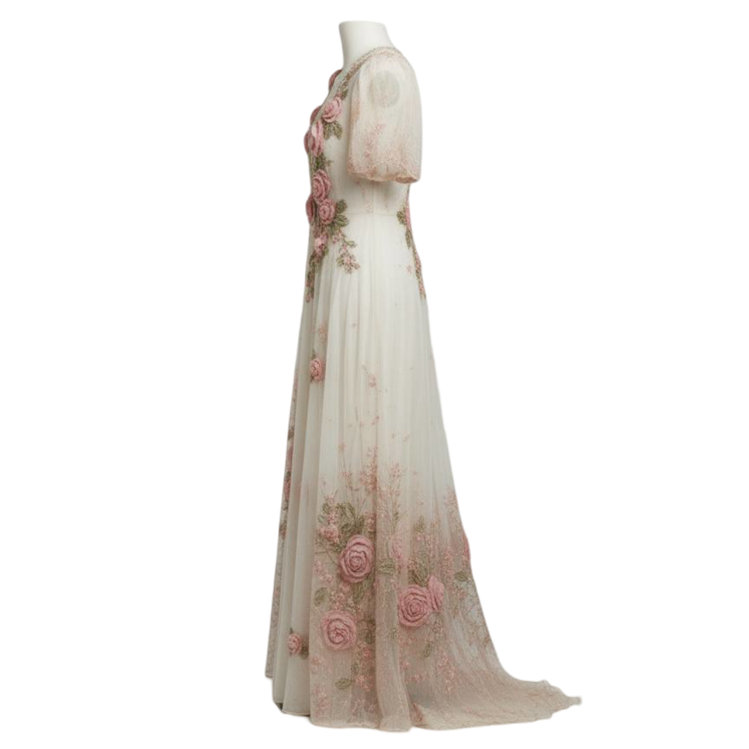 שמלת מקסי רקומה אלרה