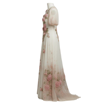 שמלת מקסי רקומה אלרה